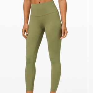 Lululemon Wunder Under High-Rise Tight 25" *Full-On Luxtreme Size 10 green